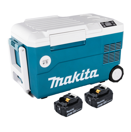 Boîte de refroidissement et de chauffage pour batterie Makita DCW 180 M 36 V (2x 18 V) 20 L + 2x batterie 4,0 Ah - sans chargeur