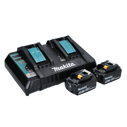 Makita DCW 180 PT Akku Kühl und Wärme Box 36 V ( 2x 18 V ) 20 L + 2x Akku 5,0 Ah + Doppelladegerät