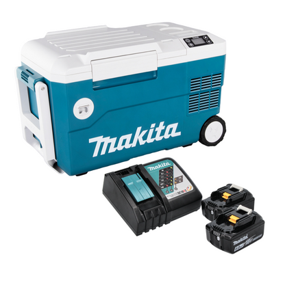 Makita DCW 180 RG glacière et boîte chauffante à batterie 36 V (2x 18 V) 20 L + 2x batterie 6,0 Ah + chargeur