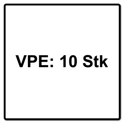 Burin plat Makita 25 x 400 mm SDS Max 10 pièces (D-34213-10)