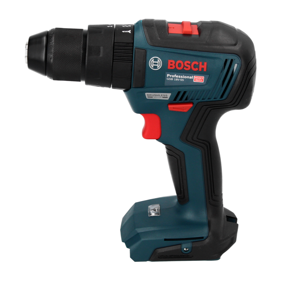 Bosch GSB 18V-55 Professional Akku Schlagbohrschrauber 18 V 55 Nm Brushless + 2x Akku 2,0 Ah + Ladegerät + L-Boxx ( 06019H5370 )