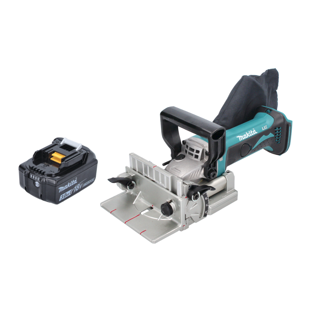 Makita DPJ 180 F1 Akku Nutfräse 18 V 100 mm + 1x Akku 3,0 Ah - ohne Ladegerät - Toolbrothers