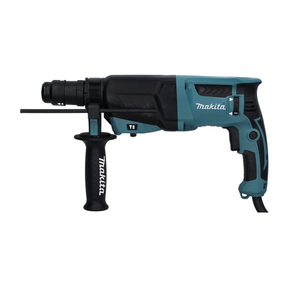 Makita HR 2630 TJ Kombihammer 800 W 2,4 J SDS Plus + 7 tlg. Bohrer Set + Schnellspannfutter + Makpac