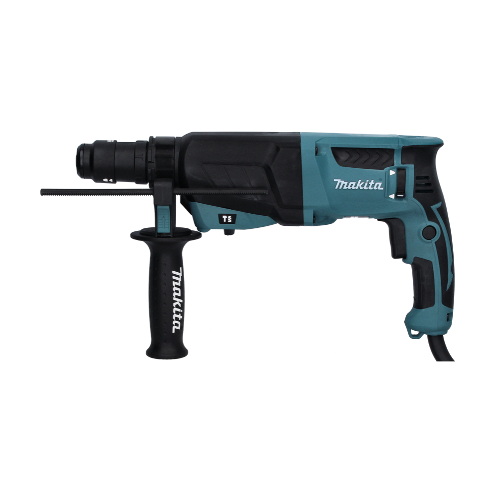 Makita HR 2630 TJ Kombihammer 800 W 2,4 J SDS Plus + 11 tlg. Bohrer Meißel Set + Schnellspannfutter + Makpac - Toolbrothers