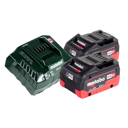 Metabo SGS 18 LTX Q Akku Gras und Strauchschere 18 V + 2x Akku 8,0 Ah + Ladegerät + metaBOX