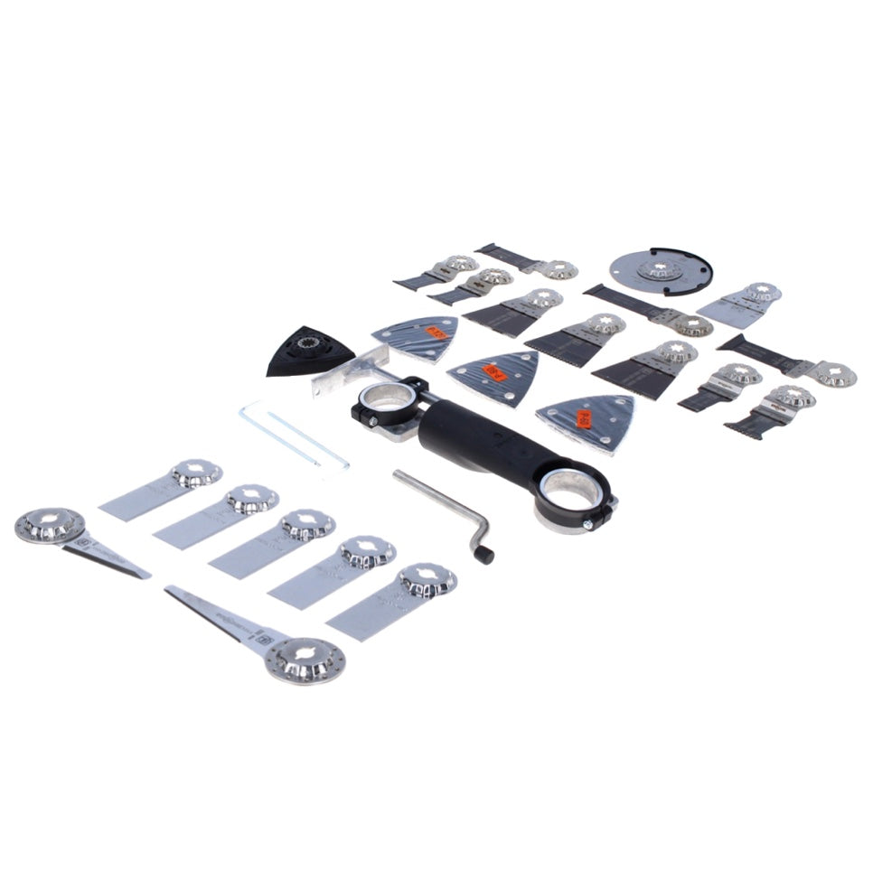 FEIN set professionnel Starlock Max construction intérieure 45 pièces (35222967120) + set professionnel Starlock Max lame de scie pour rénovation des joints 7 pièces (35222967130)