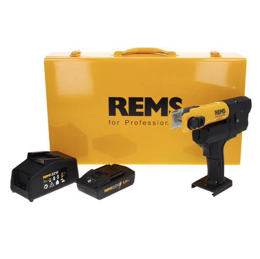 REMS Mini Press 22 V ACC Basic Pack Akku Radialpresse 21,6 V 22 kN ( 578010 R220 ) + 1x Akku 2,5 Ah + Ladegerät + Koffer