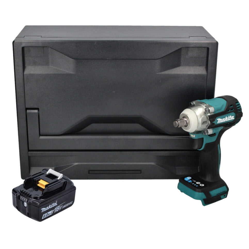 Makita DTW 300 G1X Clé à chocs sans fil 18 V 330 Nm 1/2" sans balais + 1x batterie 6,0 Ah + Makbox - sans chargeur