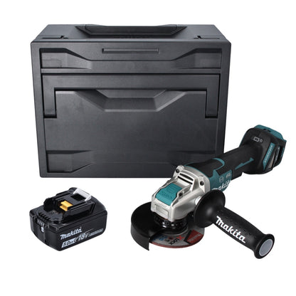 Makita DGA 519 T1X Akku Winkelschleifer 18 V 125 mm Brushless X-Lock + 1x Akku 5,0 Ah + Makbox - ohne Ladegerät