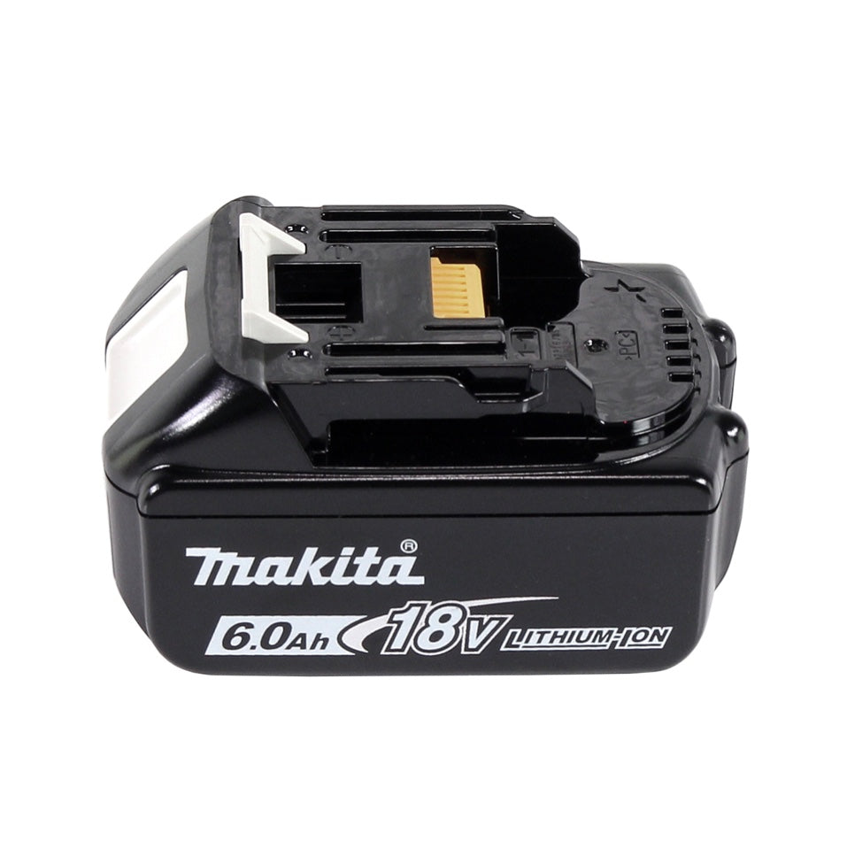 Makita DGA 519 G1X Meuleuse d'angle sans balais 18 V 125 mm X-Lock + 1x batterie 6,0 Ah + Makbox - sans chargeur