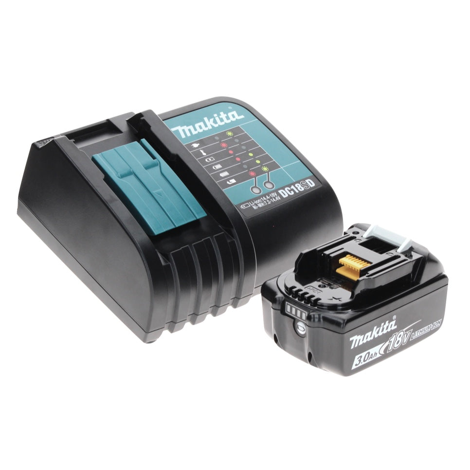 Makita DDF 481 SF1X perceuse-visseuse sans fil 18 V 115 Nm sans balais + 1x batterie 3,0 Ah + chargeur + Makbox