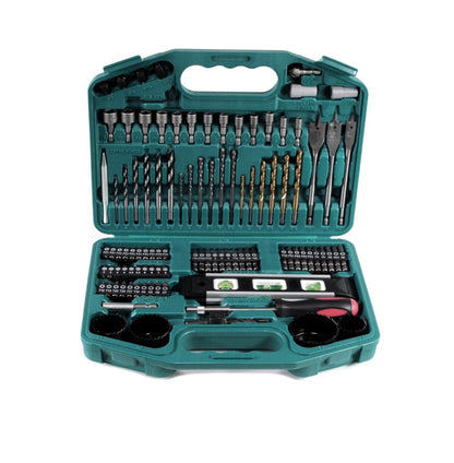 Makita DHP 485 SM1X Akku Schlagbohrschrauber 18 V 50 Nm Brushless + 1x Akku 4,0 Ah + Ladegerät + 101 tlg. Bit und Bohrer Set + Makbox