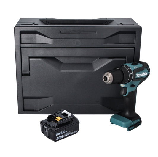 Makita DHP 485 T1X perceuse à percussion sans fil 18 V 50 Nm sans balai + 1x batterie 5,0 Ah + Makbox - sans chargeur