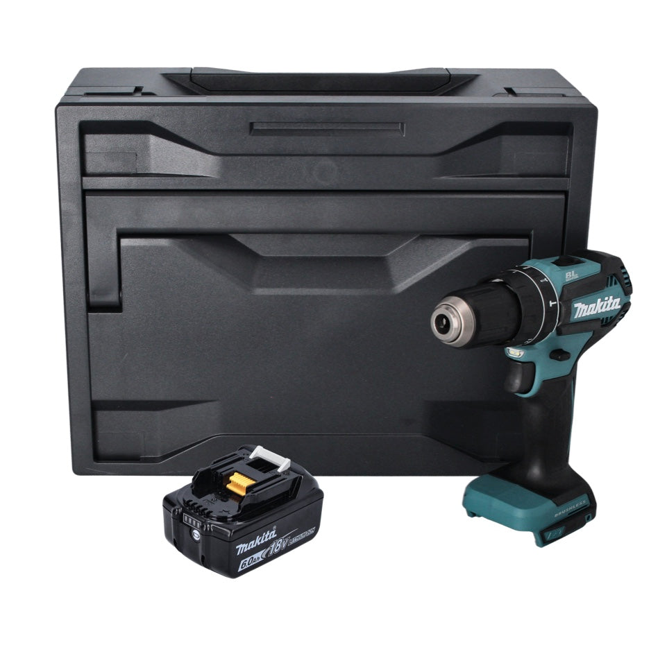 Makita DHP 485 G1X perceuse à percussion sans fil 18 V 50 Nm sans balai + 1x batterie 6,0 Ah + Makbox - sans chargeur