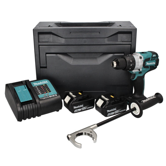 Makita DDF 481 SMX perceuse-visseuse sans fil 18 V 115 Nm sans balais + 2x batteries 4,0 Ah + chargeur + Makbox