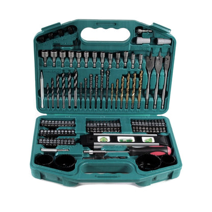 Makita DDF 481 SM1X perceuse-visseuse sans fil 18 V 115 Nm sans balais + 1x batterie 4,0 Ah + chargeur + jeu d'embouts et de perceuses 101 pièces + Makbox