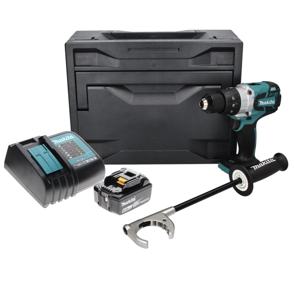 Makita DDF 481 SG1X Akku Bohrschrauber 18 V 115 Nm Brushless + 1x Akku 6,0 Ah + Ladegerät + Makbox