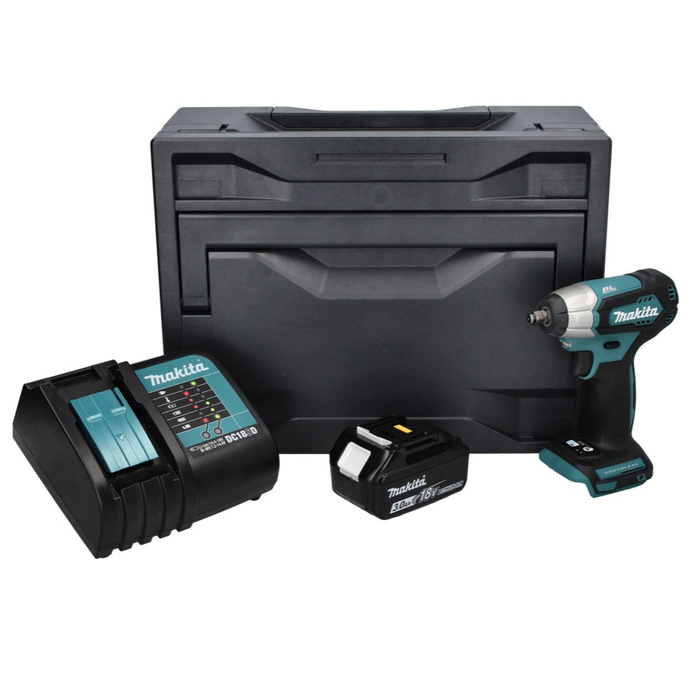 Makita DTW 180 SF1X Akku Schlagschrauber 18 V 180 Nm 3/8" Brushless + 1x Akku 3,0 Ah + Ladegerät + Makbox