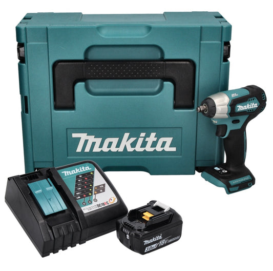 Makita DTW 180 RF1J Akku Schlagschrauber 18 V 180 Nm 3/8" Brushless + 1x Akku 3,0 Ah + Ladegerät + Makpac