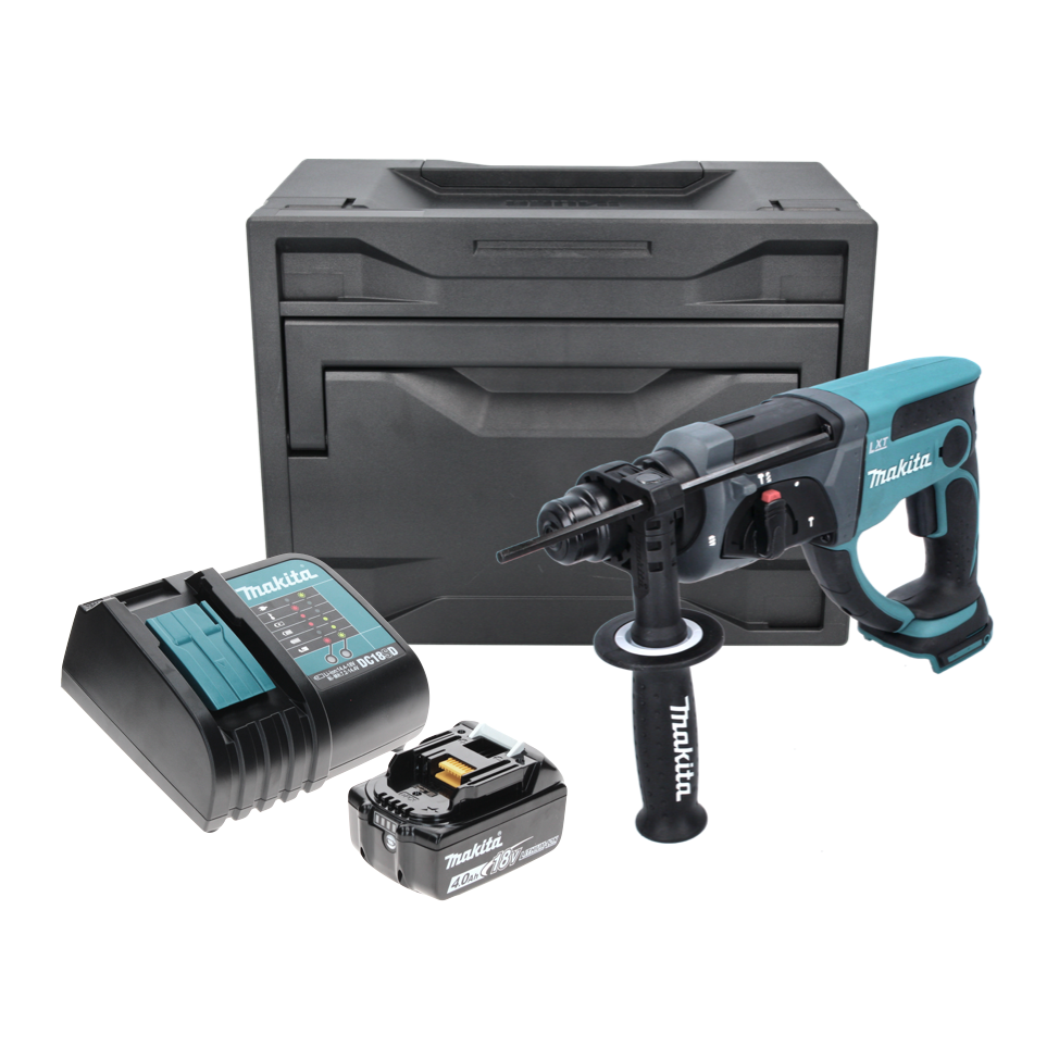 Makita DHR 202 SM1X Akku Kombihammer 18 V 2,0 J SDS Plus + 1x Akku 4,0 Ah + Ladegerät + Makbox