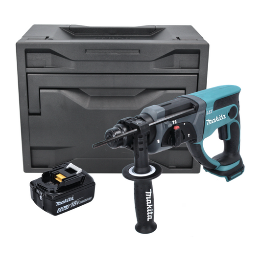 Makita DHR 202 T1X Akku Kombihammer 18 V 2,0 J SDS Plus + 1x Akku 5,0 Ah + Makbox - ohne Ladegerät