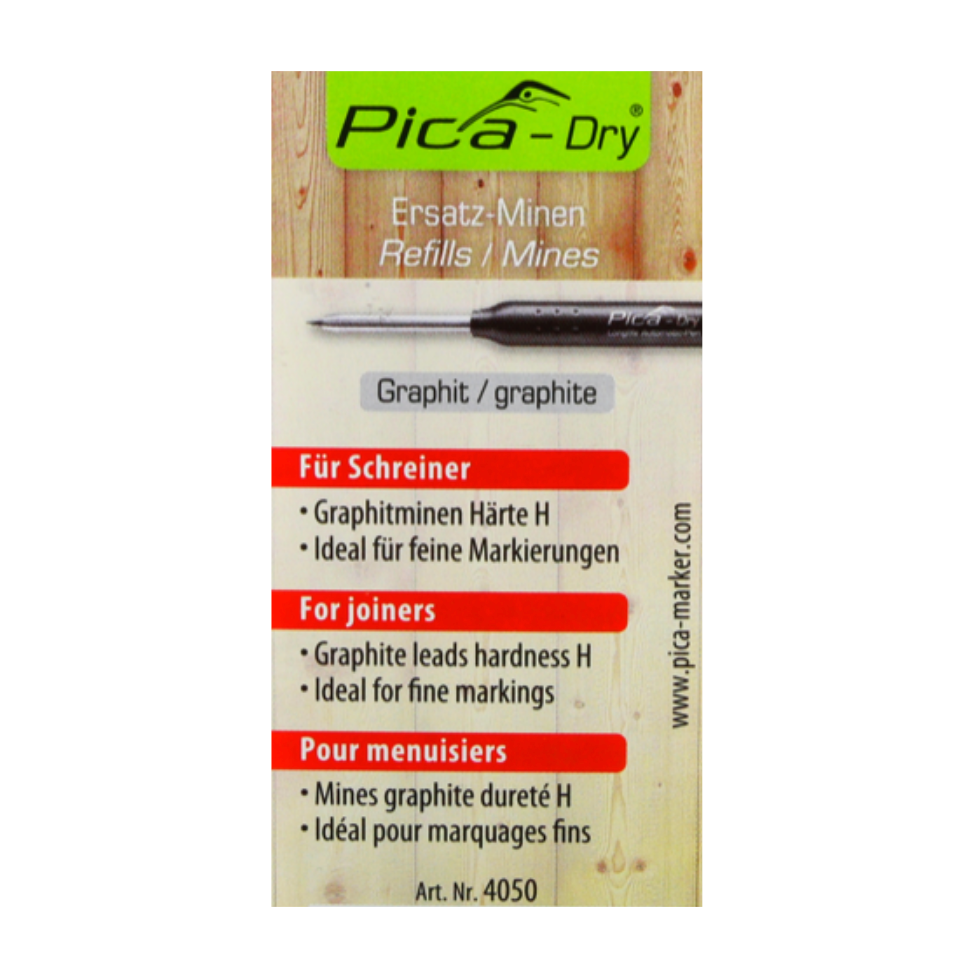 Fils de rechange Pica DRY dureté graphite H 20 pièces (2x 4050)