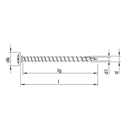 HECO TOPIX plus Profi Holzbauschraube 6,0 x 40 mm 200 Stück ( 61013 ) Vollgewinde Holzschraube, Tellerkopf, T-Drive, verzinkt blau, A3K