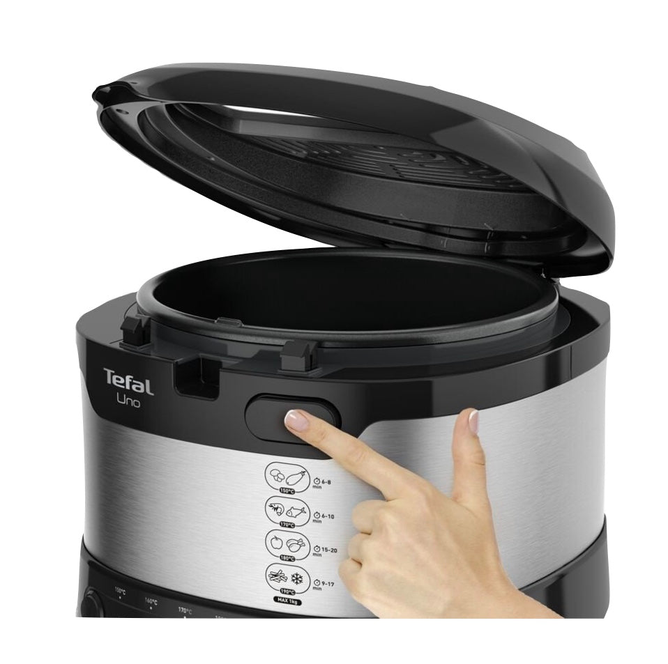 Tefal UNO FF215D30 friteuse 1475 watts 1,8 l volume 150 - 190 °C noir, acier inoxydable