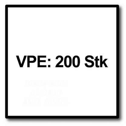 HECO TOPIX plus vis à bois professionnelles 6,0 x 100 mm 200 pièces (2x 61117) vis à bois à filetage partiel, tête rondelle, entraînement en T, galvanisée bleue, A3K