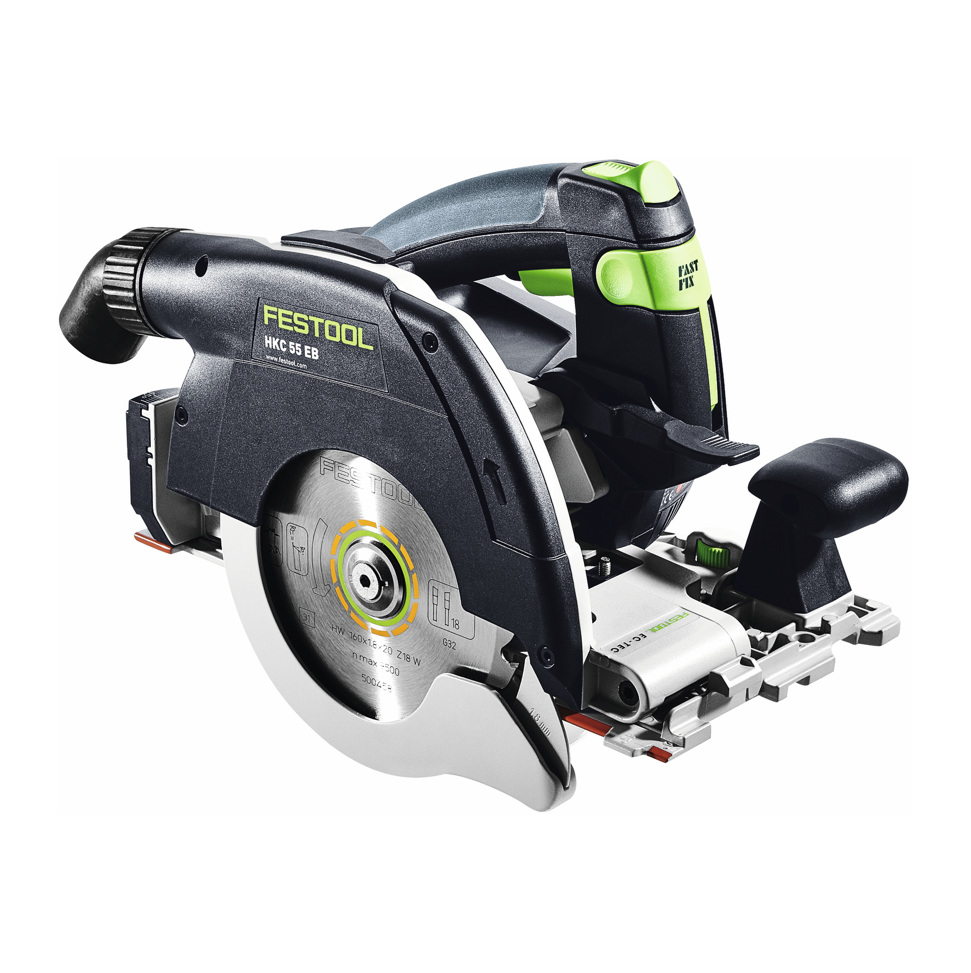 Festool HKC 55 EB-Basic Akku Handkreissäge 18 V 160 mm Brushless ( 576163 ) + 2x Akku 4,0 Ah + Ladegerät + Systainer - Toolbrothers