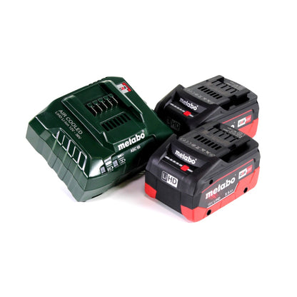 Metabo W 18 LTX 125 Akku Winkelschleifer 18 V 125 mm + 2x Akku 5,5 Ah + Ladegerät + metaBOX