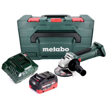 Meuleuse d'angle sur batterie Metabo W 18 LTX 125 18 V 125 mm + 1x batterie 8,0 Ah + chargeur + métaBOX