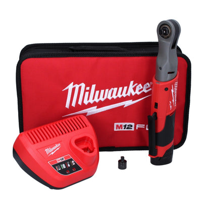 Cliquet à batterie Milwaukee M12 FIR38-201B 12 V 75 Nm 3/8" (4933459798) sans balais + 1x batterie 2,0 Ah + chargeur + sac