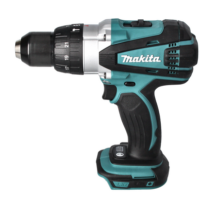 Makita DHP 458 RF1 perceuse à percussion sans fil 18 V 91 Nm + 1 batterie 3,0 Ah + chargeur + jeu d'embouts 26 pièces