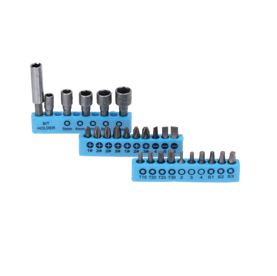 Makita DHP 482 RF1 Akku Schlagbohrschrauber 18 V 62 Nm + 1x Akku 3,0 Ah + Ladegerät + 26 tlg. Bit Steckschlüssel Set