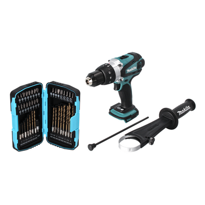 Makita DHP 458 Z perceuse à percussion sans fil 18 V 91 Nm + jeu de 40 embouts - sans batterie, sans chargeur