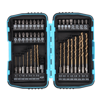 Makita DHP 458 Z perceuse à percussion sans fil 18 V 91 Nm + jeu de 40 embouts - sans batterie, sans chargeur