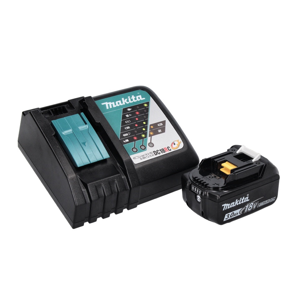 Makita DHP 482 RF1 perceuse à percussion sans fil 18 V 62 Nm + 1 batterie 3,0 Ah + chargeur + jeu de 40 forets