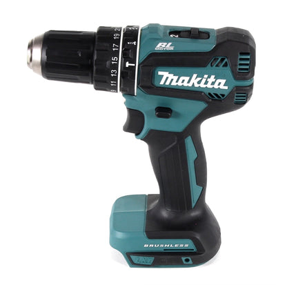 Makita DHP 485 RF1 Akku Schlagbohrschrauber 18 V 50 Nm Brushless + 1x Akku 3,0 Ah + Ladegerät + 26 tlg. Bit Steckschlüssel Set