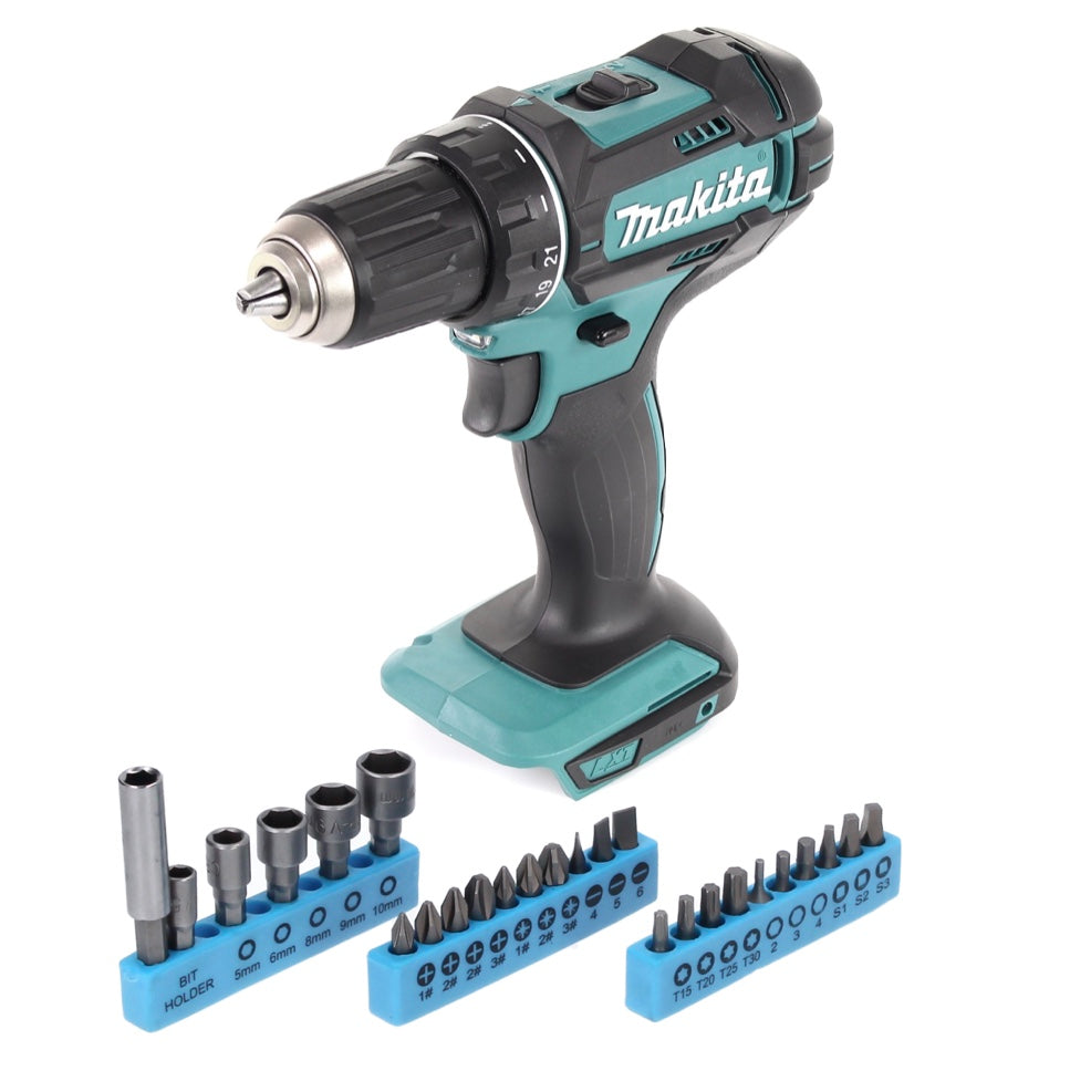 Makita DDF 482 Z perceuse-visseuse sans fil 18 V 62 Nm + jeu de 26 clés à douilles - sans batterie, sans chargeur