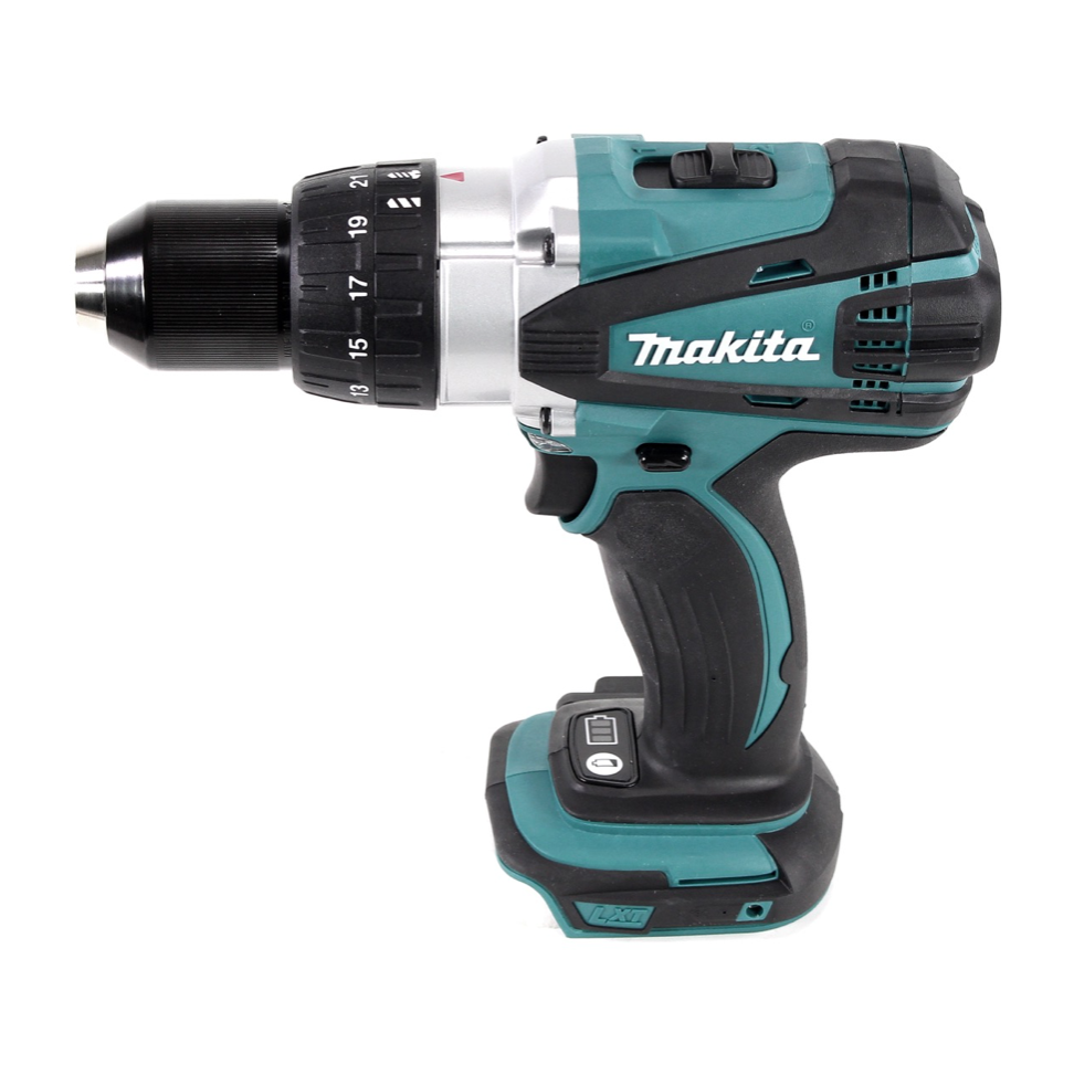 Makita DDF 458 Z Akku Bohrschrauber 18 V 91 Nm + 26 tlg. Bit Set - ohne Akku, ohne Ladegerät