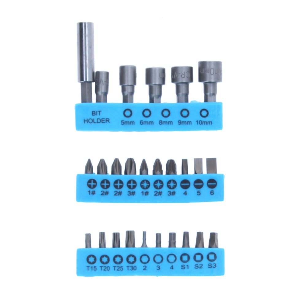 Makita DDF 458 Z Akku Bohrschrauber 18 V 91 Nm + 26 tlg. Bit Set - ohne Akku, ohne Ladegerät