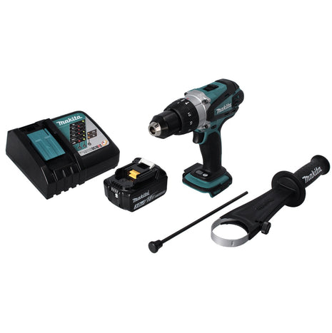 Makita DHP 458 RF1 perceuse à percussion sans fil 18 V 91 Nm + 1x batterie 3,0 Ah + chargeur