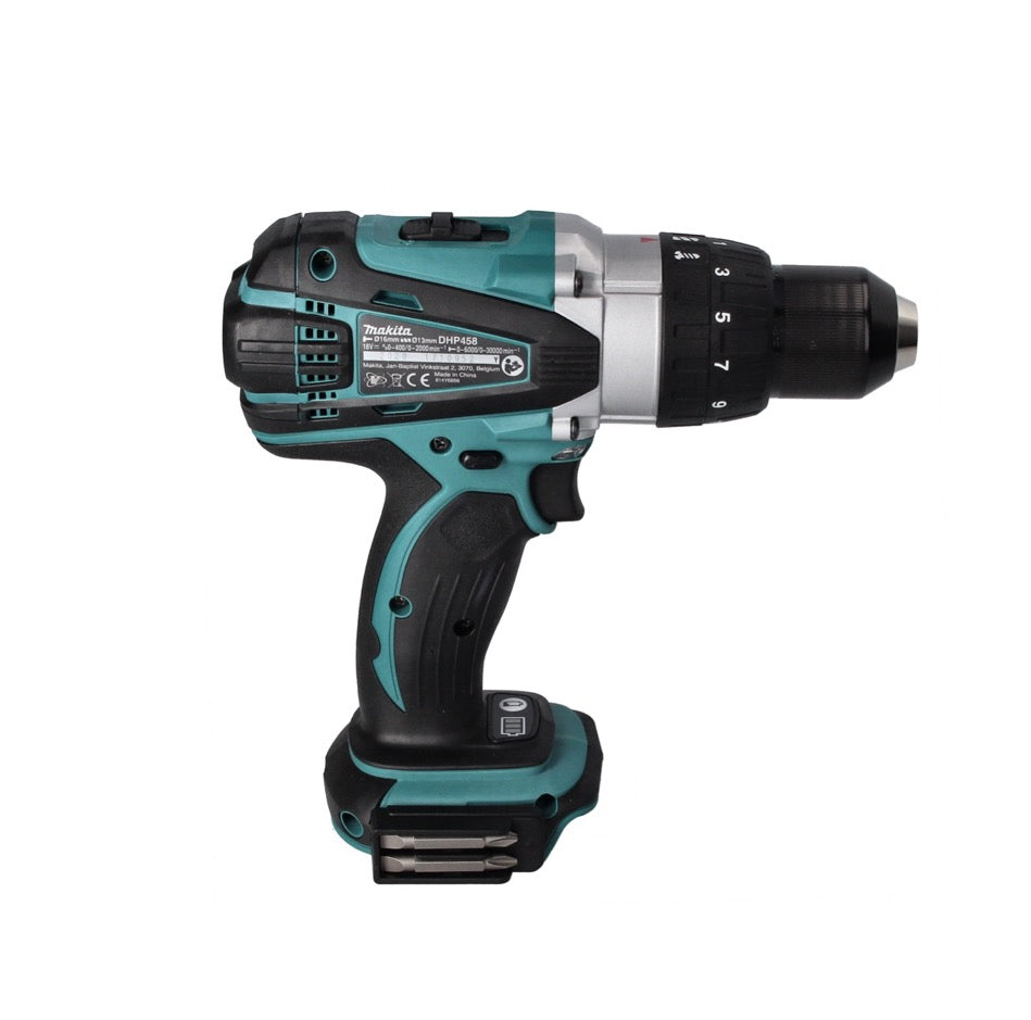 Makita DHP 458 RT Akku Schlagbohrschrauber 18 V 91 Nm + 2x Akku 5,0 Ah + Ladegerät