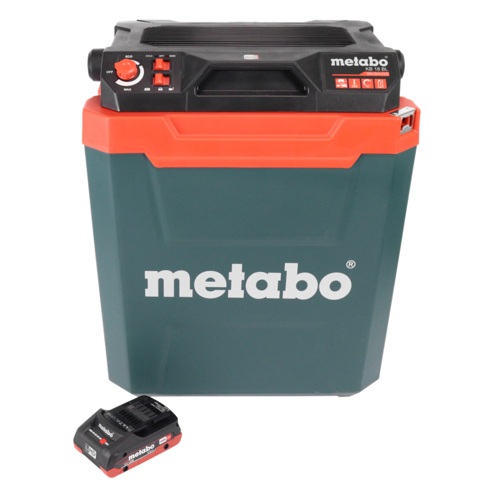 Metabo KB 18 BL Akku Kühlbox 18 V mit Warmhaltefunktion 28 l Brushless + 1x Akku 4,0 Ah - ohne Ladegerät