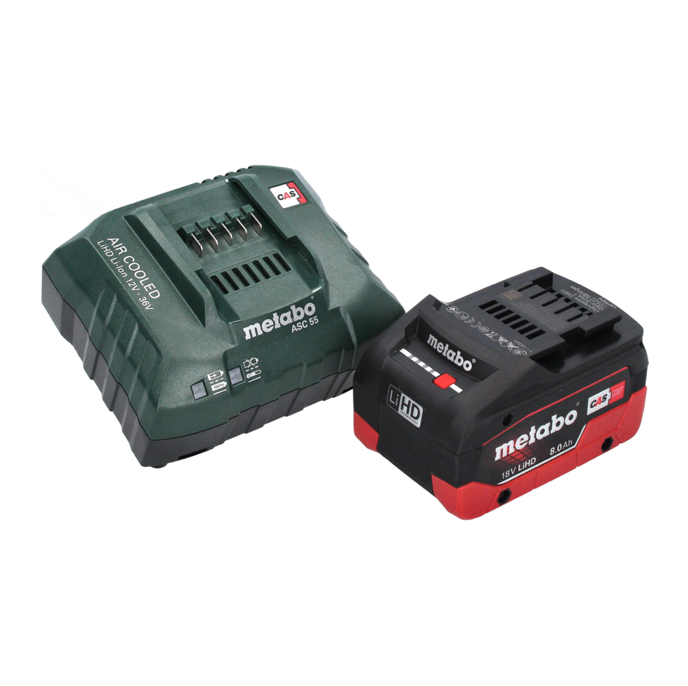 Glacière à batterie Metabo KB 18 BL 18 V avec fonction chauffante 28 l sans balais + 1x batterie 8,0 Ah + chargeur