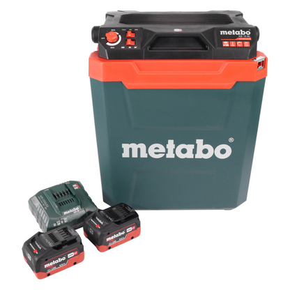 Glacière à batterie Metabo KB 18 BL 18 V avec fonction chauffante 28 l sans balais + 2x batteries 8,0 Ah + chargeur