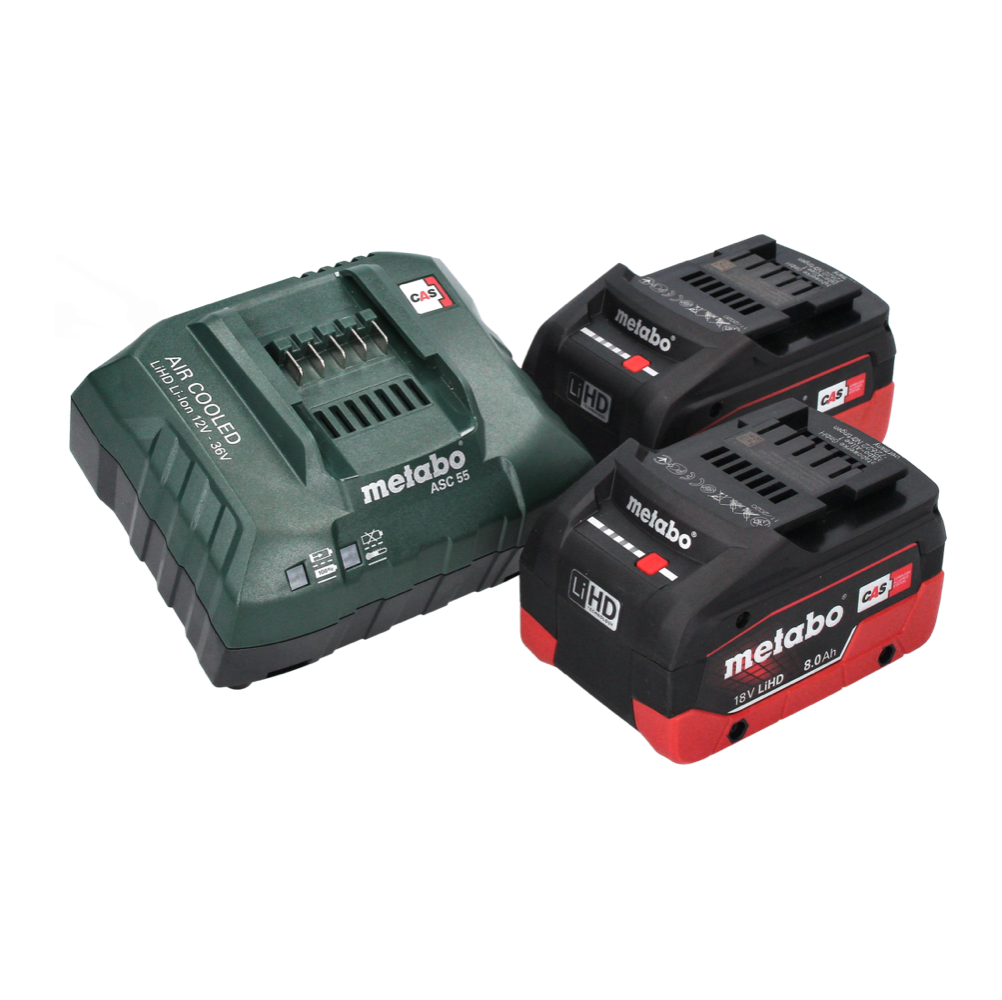 Glacière à batterie Metabo KB 18 BL 18 V avec fonction chauffante 28 l sans balais + 2x batteries 8,0 Ah + chargeur