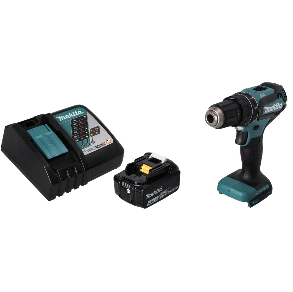 Makita DHP 485 RM1 perceuse à percussion sans fil 18 V 50 Nm sans balais + 1 batterie 4,0 Ah + chargeur