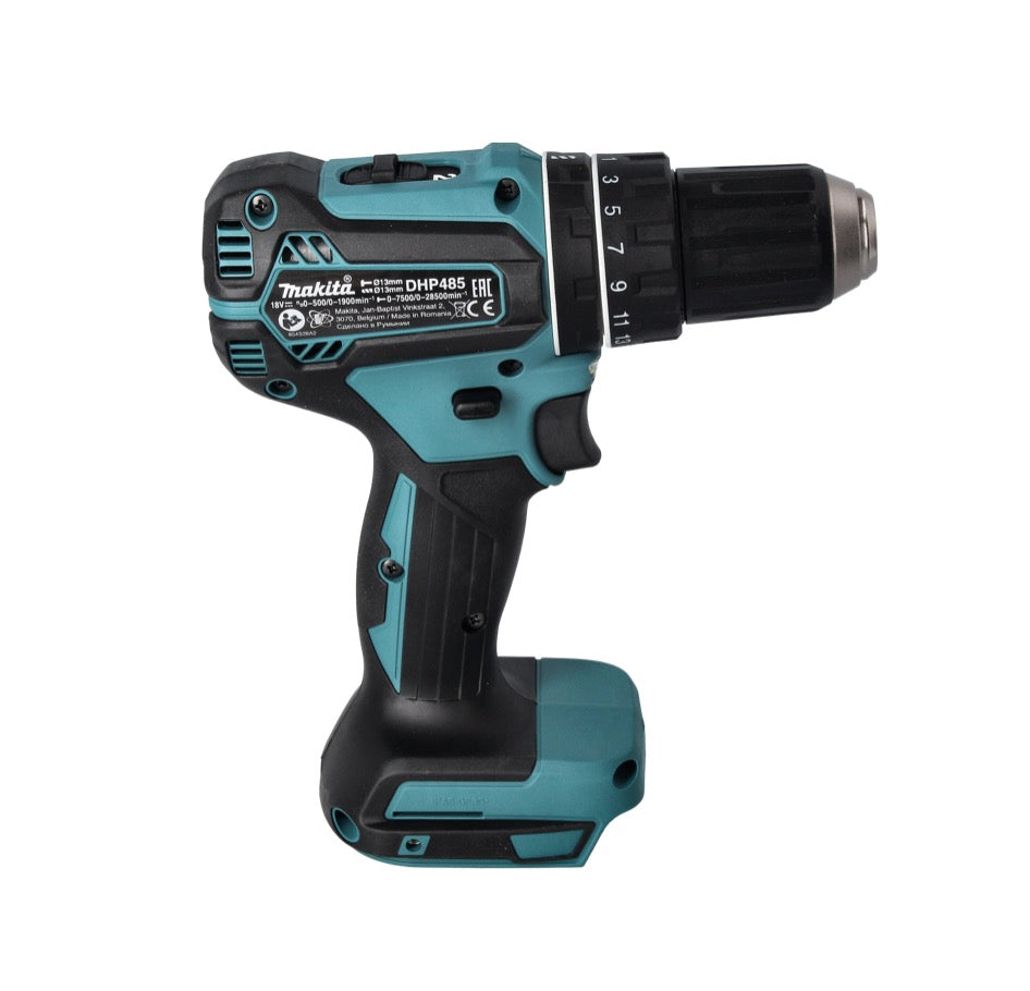 Makita DHP 485 RM1 Akku Schlagbohrschrauber 18 V 50 Nm Brushless + 1x Akku 4,0 Ah + Ladegerät